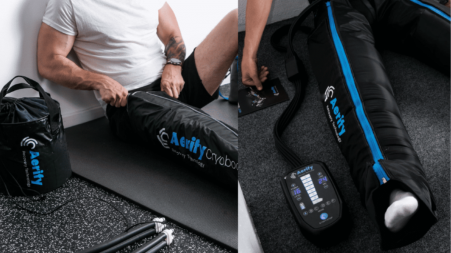Aerify CHARGE Compression Massage in use 3