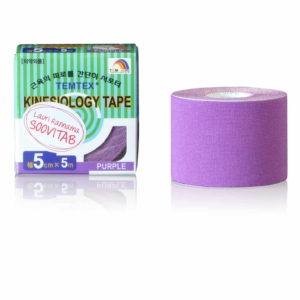Temtex Kinesiology Tape 5 cm x 5 m purple