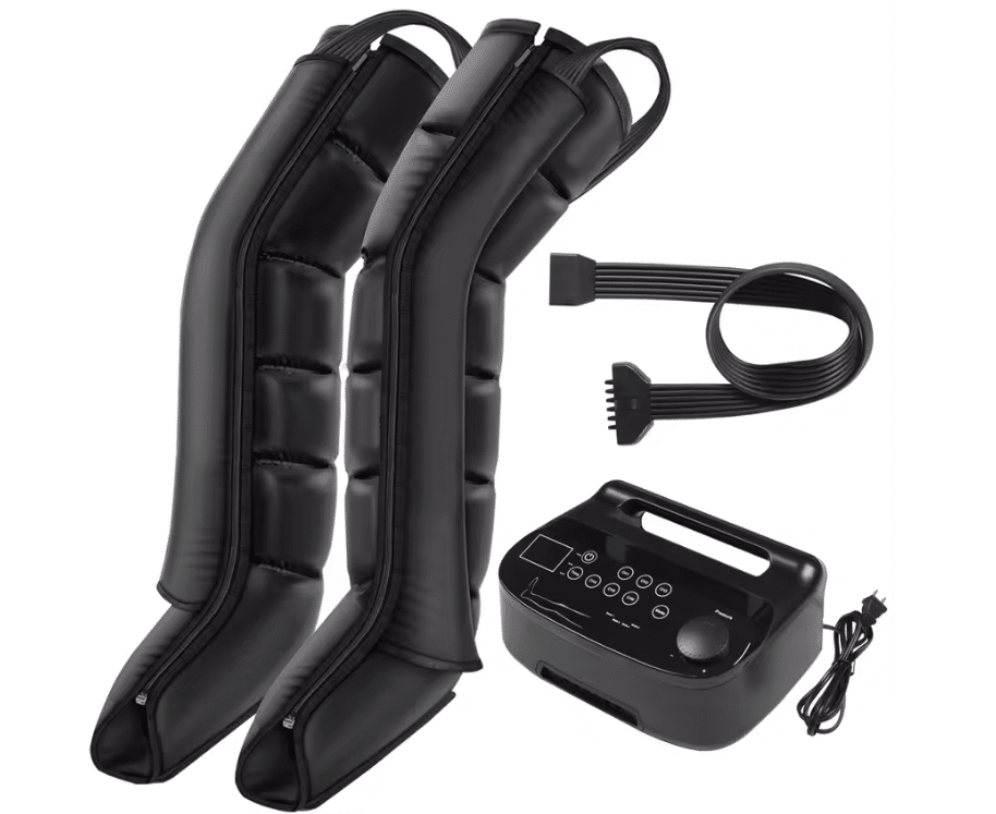 Air compression leg massager